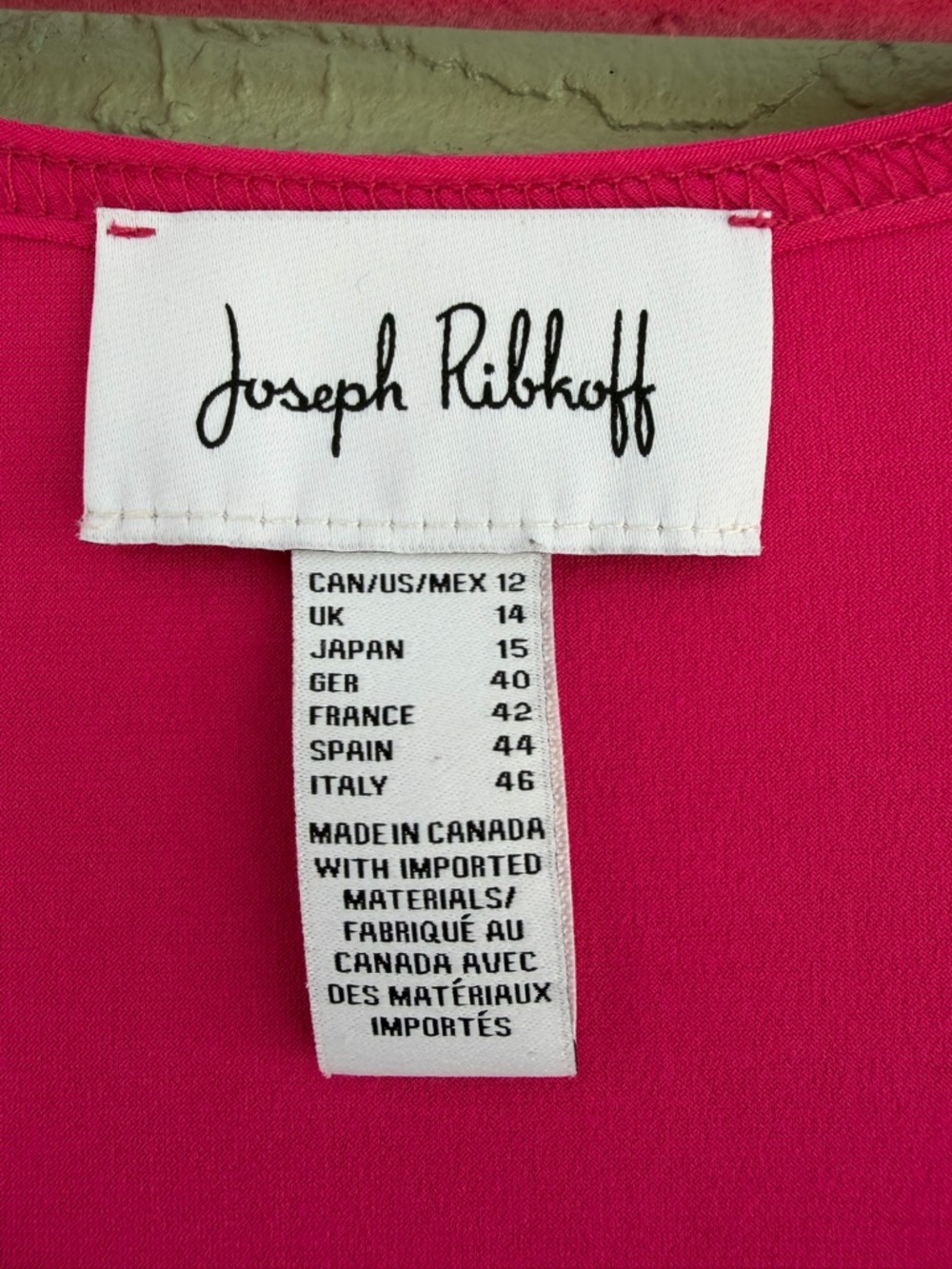 Joseph Ribkoff Hot Pink Zip-Front Flared Tunic - Picture 7 of 9